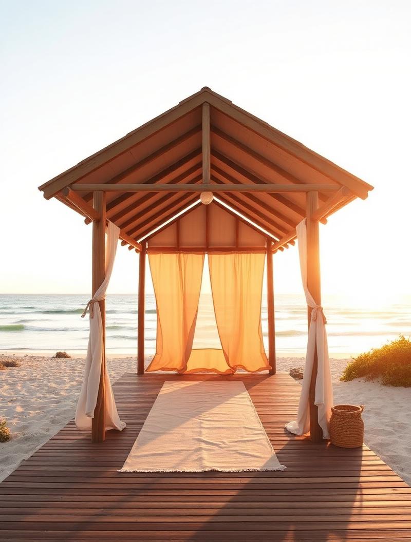 Yoga class in a calm sunlit space